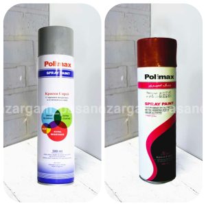 اسپری ضد زنگ پلی مکس ۳۰۰ میل رنگ طوسی و قرمز - Polimax Anti Rust Spray Gray and Red