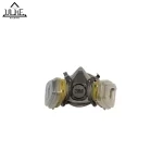 ماسک نیم صورت 3M (تری ام) مدل 6200. اصلی کانادایی به رنگ طوسی، همراه با فیلترهای کامل.