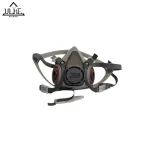 ماسک نیم صورت 3M (تری ام) مدل 6200. اصلی کانادایی به رنگ طوسی، همراه با فیلترهای کامل.