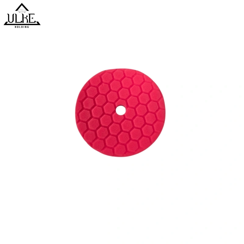 atis-polishing-pad-15cm-red پد پولیش اوربیتال چسبی زنبوری نرم (قرمز) آتیس 150 میلیمتری