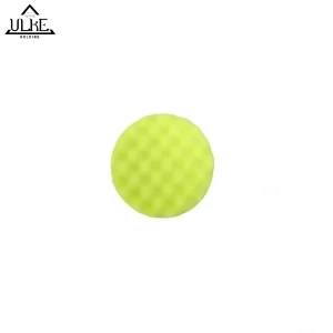 پد اسفنجی پولیش خودرو مدل سینوسی معتدل ( شانه تخم مرغی ) - رنگ زرد