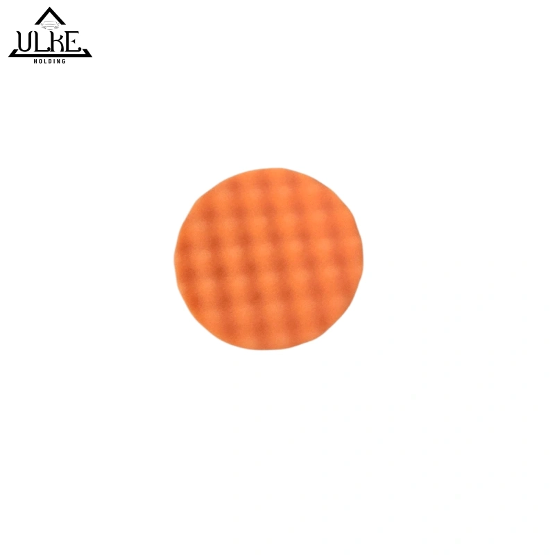 pad-polish-narenji-medium-cut-waffle-1 پد پولیش اسفنجی زبر مدل شانه تخم مرغی (وافل) نارنجی آتیس 150 میلیمتری