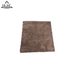 دستمال میکروفایبر حوله‌ای اولکه ۴۰x۴۰ قهوه‌ای (بافت پشمالو).