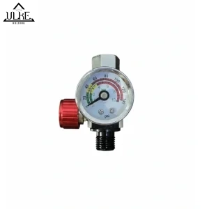 خرید شیر تنظیم باد پیستوله رنگ آتیس گیج دار عقربه ای 1/4 اینچ مدل AG04